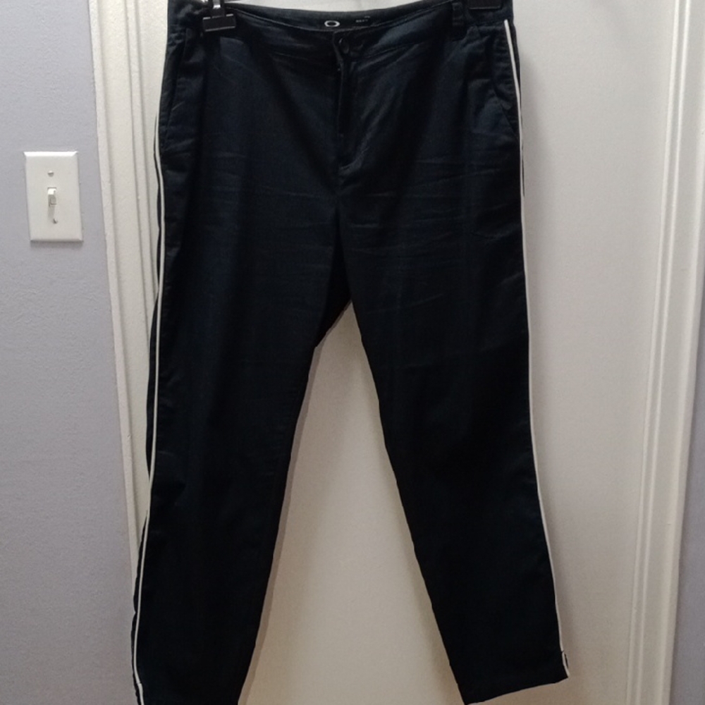 Oakley Black Joggers with White Accents